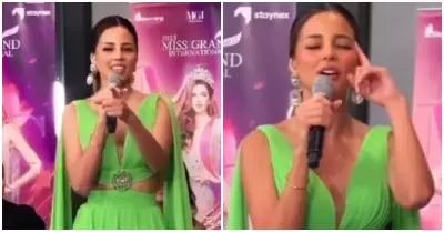 Luciana Fuster canta 'Despacito' de Luis Fonsi en el Miss Gran International 202