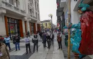 Comerciantes de Jirn de la Unin a favor del estado de emergencia en el Cercado de Lima