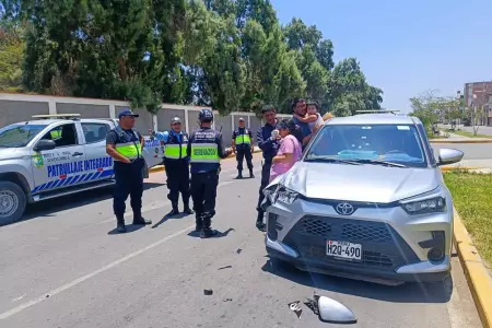 Accidente vehicular dej como saldo dos heridos en Nuevo Chimbote