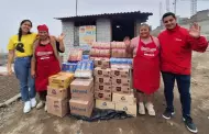 Alicorp y Exitosa realizaron al entrega de vveres a olla comn 'Unidos por el hambre'