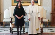 Presidenta Dina Boluarte fue recibida por el Papa Francisco en el Vaticano