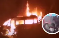 Terminan incendiados! Presuntos ataques coordinados a vehculos de Sutran desatan caos en carretera