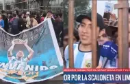 Perdieron la fe? Hinchas peruanos alientan a Argentina previo al partido y causan polmica
