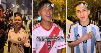 Hinchas peruanos responden si gritaran gol de Lionel Messi.