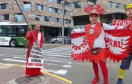 Los Cuatro Fantsticos! Hincha israelita y sus amigos apoyan a la Seleccin Peruana previo a su duelo frente a Argentina