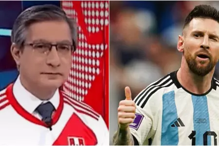 Federico Salazar muestra su apoyo a Lionel Messi