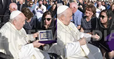 Difunden fotos de Patricia Benavides junto al Papa Francisco y turistas