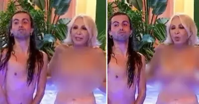 Laura Bozzo se desnuda durante el 'Gran Hermano VIP'.
