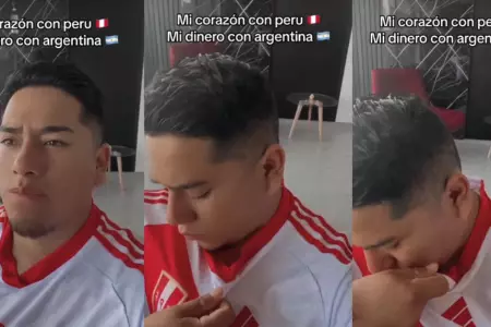 Joven apost por Argentina, pero dijo que su corazn sigue con el Per.