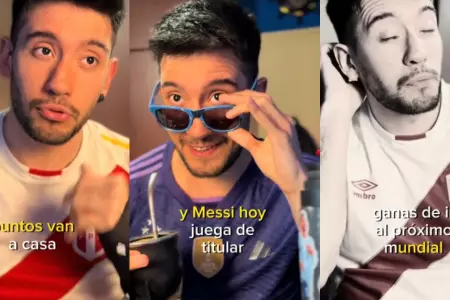 Influencer argentino asegura que su seleccin ganar el partido de esta noche.