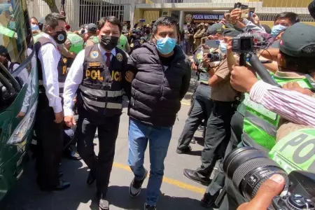 Jessenia Toledo Ventocilla junto a dos sujetos llevados a prisin.