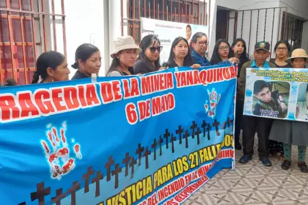 Deudos de mineros fallecidos en yacimiento de Yanaquihua no encuentran justicia.