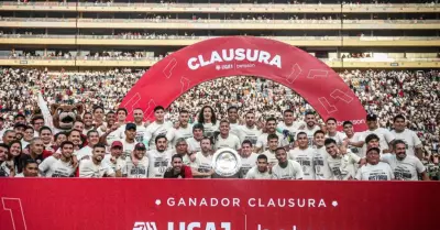 La celebracin de Universitario luego de pasar a la final.