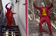 (VIDEO) Halloween: Jos Pelez se disfraza del 'Joker' y recrea el inolvidable baile en las escaleras