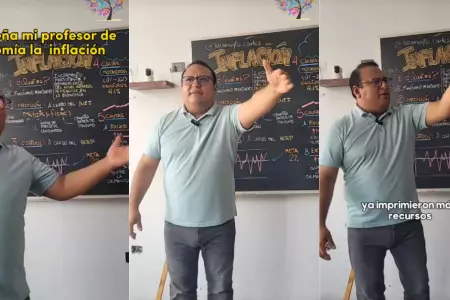 Profesor la rompe enseando sobre 'la inflacin'.