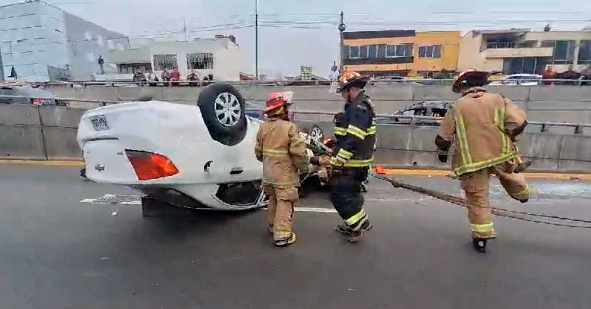 Accidente En Javier Prado Conductor Resulta Herido Tras Despiste De Vehículo En San Borja 9333