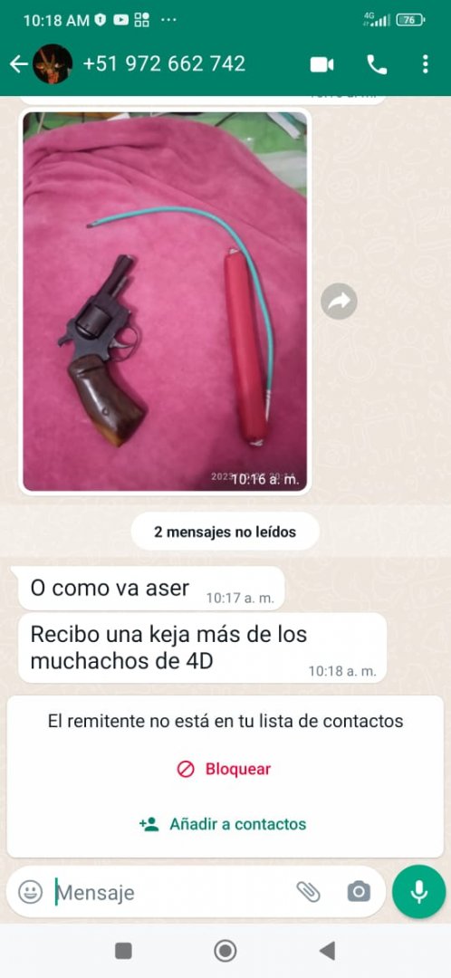 Amenaza va WhatsApp a profesor en La Libertad.