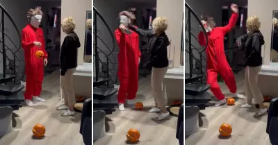 Tiktoker espaol juega broma pesada a su mam por Halloween.