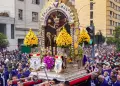 Seor de los Milagros: As se vivi el tercer recorrido del Cristo Moreno en Cercado de Lima