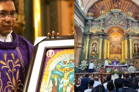 Sacerdote de Las Nazarenas dedica mensaje a Universitario de Deportes.