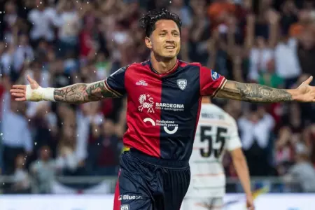 Gianluca Lapadula en Cagliari.