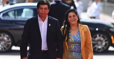 Pedro Castillo y Lilia Paredes.