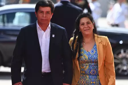 Pedro Castillo y Lilia Paredes.