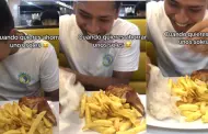 Joven pide pollo a la brasa y sorprende a cibernautas con singular porción: ¿Con arroz?