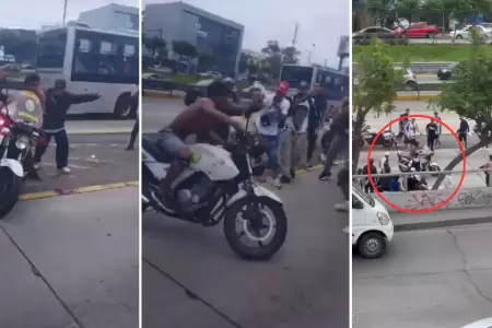 Presunto hincha de Alianza Lima roba moto.