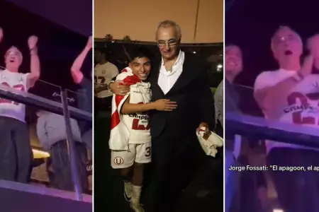 Jorge Fossati canta 'el apagn' tras el triunfo de la 'U' en la Liga 1.