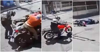 Delincuente que rob moto a anciano encuentra la muerte