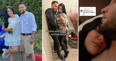 Mujer se cas con su primo y lo presume en redes sociales.