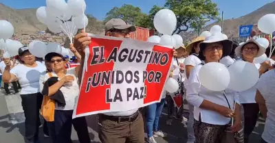 Vecinos de El Agustino marcharon pidiendo cese de violencia y extorsin