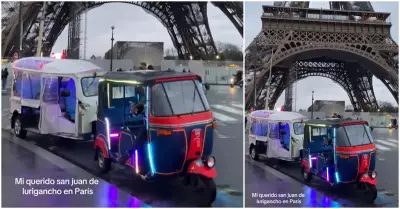 Peruano encuentra 'mototaxis' en Francia