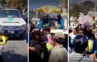 Chiclayo: Heladero trata de impedir que decomisen su carrito colocndose bajo el vehculo de serenazgo