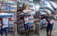 Estibador carga demasiados sacos de arroz a la vez y los productos terminan en el suelo: "Mi primera chamba"