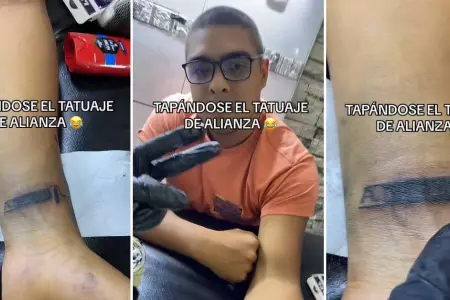 Joven borr su tatuaje de Alianza Lima por derrota en Matute.