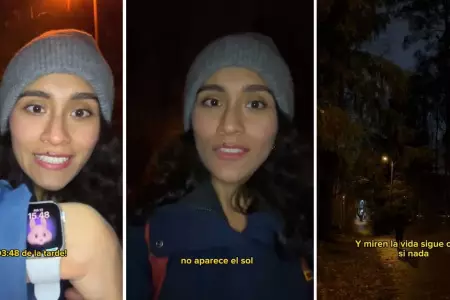 Joven peruana en Finlandia revela que es duro vivir sin sol.