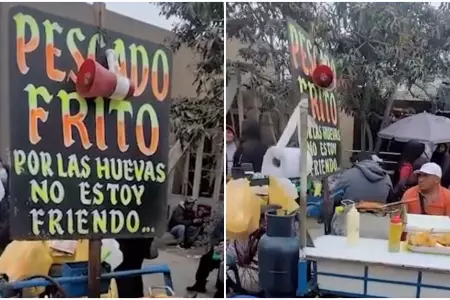 Vendedor peruano sorprende con ingenioso letrero