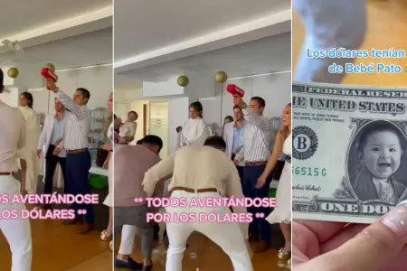 Padre lanz billete con el rostro de su hijo en su bautizo.