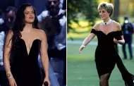 El vestido de la venganza?: Rosala luce impactante look durante Latin Grammys y es comparada con Lady Di