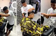 Piero Quispe sorprende al 'trabajar' como barbero y es viral en TikTok: "Tan poco pagan en la U?"