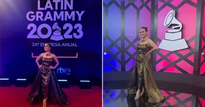 Daniela Darcourt tras perder en los Latin Grammy 2023.