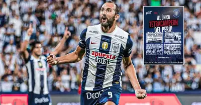 Hernn Barcos reacciona al post de Alianza Lima como tetracampen.