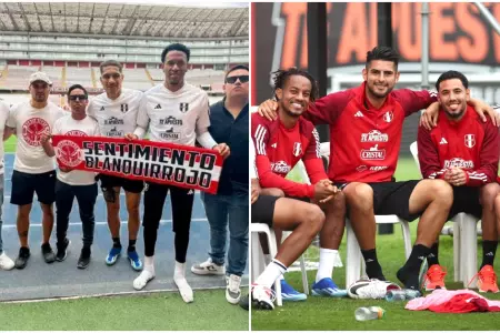 Barra oficial de la Seleccin Peruana en entrenamientos