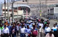 Gran movilización en Tacna: Miles de pobladores protestan contra minera ante negativa de entregarles agua