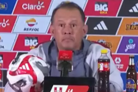 Juan Reynoso, entrenador de la Seleccin Peruana.
