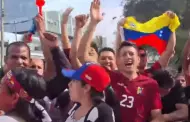 Per vs. Venezuela: Mano, tengo fe! Hinchas de la 'Vinotinto' arman banderazo en apoyo a su Seleccin