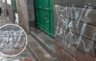 Indignante! Pared de centro histrico de Cusco es daada con graffiti