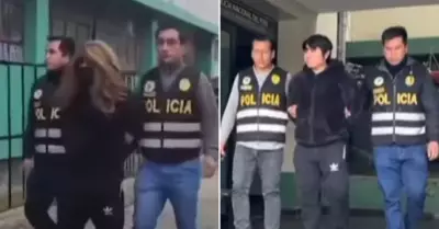 Detienen a disfrazado de mujer en Huancayo.